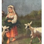 Landscape with a peasant woman and her flock