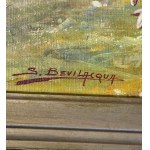 Bevilacqua, Ligurian Landscape with Shepherd and Flock - Bevilacqua