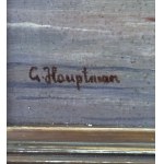 SCUOLA EUROPEA, Seascape with boats at sunset