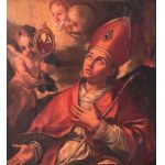 ANONIMO, Saint Januarius with cherubs and ampulla
