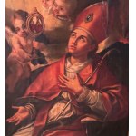 ANONIMO, Saint Januarius with cherubs and ampulla