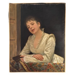 ANONIMO, Portrait of a Woman at the Window
