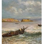 Oscar Ricciardi, Neapolitan seascape - Oscar Ricciardi