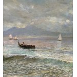 Oscar Ricciardi, Neapolitan seascape - Oscar Ricciardi