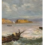 Oscar Ricciardi, Neapolitan seascape - Oscar Ricciardi