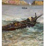 Oscar Ricciardi, Neapolitan seascape - Oscar Ricciardi
