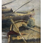 G. Villani, Seascape view with boats - G. Villani