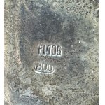 Antique decorative samovar in silver-plated metal