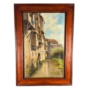 Vincenzo Caprile, Street with buildings (unspecified location) - Vincenzo Caprile