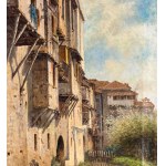 Vincenzo Caprile, Street with buildings (unspecified location) - Vincenzo Caprile