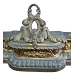 Gilded bronze fireplace andiron