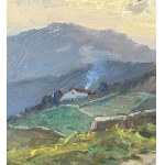 Leon Giuseppe Buono, Countryside landscape with farmhouse - Leon Giuseppe Buono