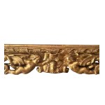 Carved and gilded wooden mirror