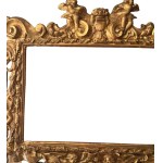 Carved and gilded wooden mirror