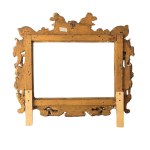 Carved and gilded wooden mirror