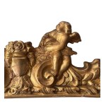 Carved and gilded wooden mirror