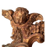 Gilded and carved wooden mirror