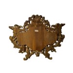 Gilded and carved wooden mirror