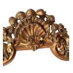 Gilded and carved wooden mirror