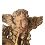 Gilded and carved wooden mirror