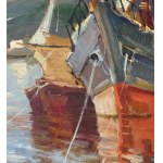 Renzo Martini, Landscape with boats - Renzo Martini