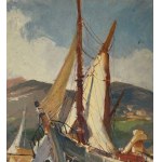 Renzo Martini, Landscape with boats - Renzo Martini