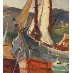 Renzo Martini, Landscape with boats - Renzo Martini