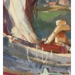 Renzo Martini, Landscape with boats - Renzo Martini