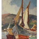 Renzo Martini, Landscape with boats - Renzo Martini