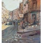 Antonio Martucci, Neapolitan Street with Figures - Antonio Martucci (1934)