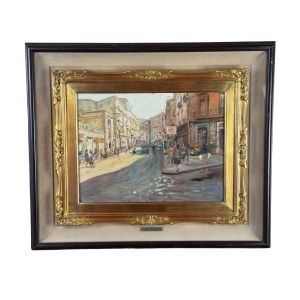 Antonio Martucci, Neapolitan Street with Figures - Antonio Martucci (1934)
