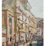 Antonio Martucci, Neapolitan Street with Figures - Antonio Martucci (1934)