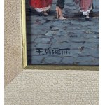 Vassetti, Neapolitan street with figures - Vassetti