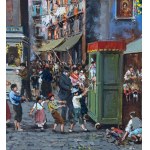 Vassetti, Neapolitan street with figures - Vassetti