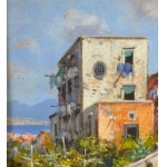 Vassetti, Small lane with steps and figures - Vassetti