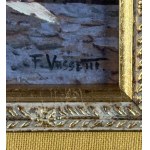 Vassetti, Small lane with steps and figures - Vassetti