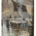Ricciardi, Market Scene with Figures - Ricciardi