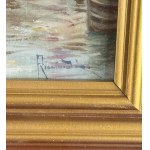 Ricciardi, Market Scene with Figures - Ricciardi