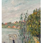 UNIDENTIFIED SIGNATURE, Landscape with river and figures