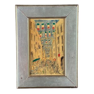 UNIDENTIFIED SIGNATURE, Street with figures