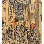 UNIDENTIFIED SIGNATURE, Street with figures