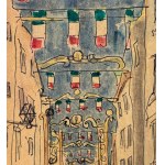 UNIDENTIFIED SIGNATURE, Street with figures