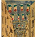 UNIDENTIFIED SIGNATURE, Street with figures