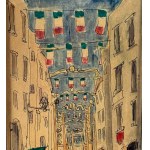 UNIDENTIFIED SIGNATURE, Street with figures