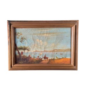 ANONIMO, Seascape with figures