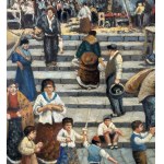 Vassetti, Neapolitan Alley with Figures - Vassetti