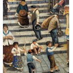 Vassetti, Neapolitan Alley with Figures - Vassetti