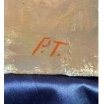 UNIDENTIFIED SIGNATURE, Portrait of an Elegant Woman in an Interior