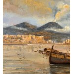 ANONIMO, Neapolitan Seascape with Boats and Fishermen