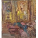 Michele D'Aniello, Church Interior with Figures - Michele D'Aniello